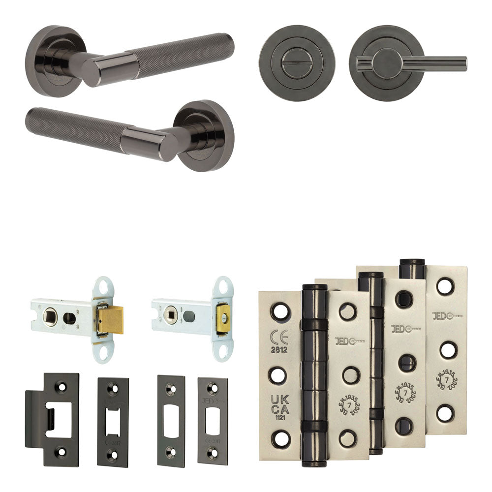 Bari Tubular Bathroom Pack – Plain Thumb Turn
