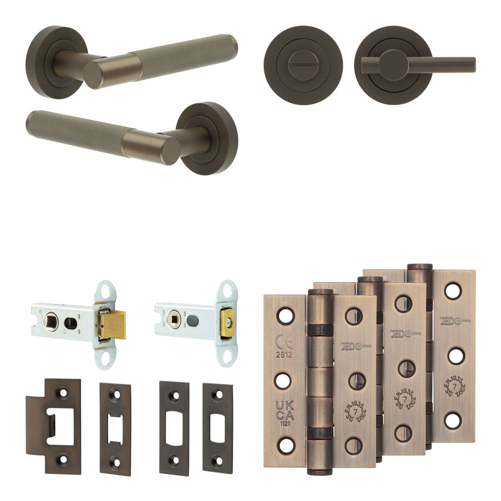 Bari Tubular Bathroom Pack – Plain Thumb Turn