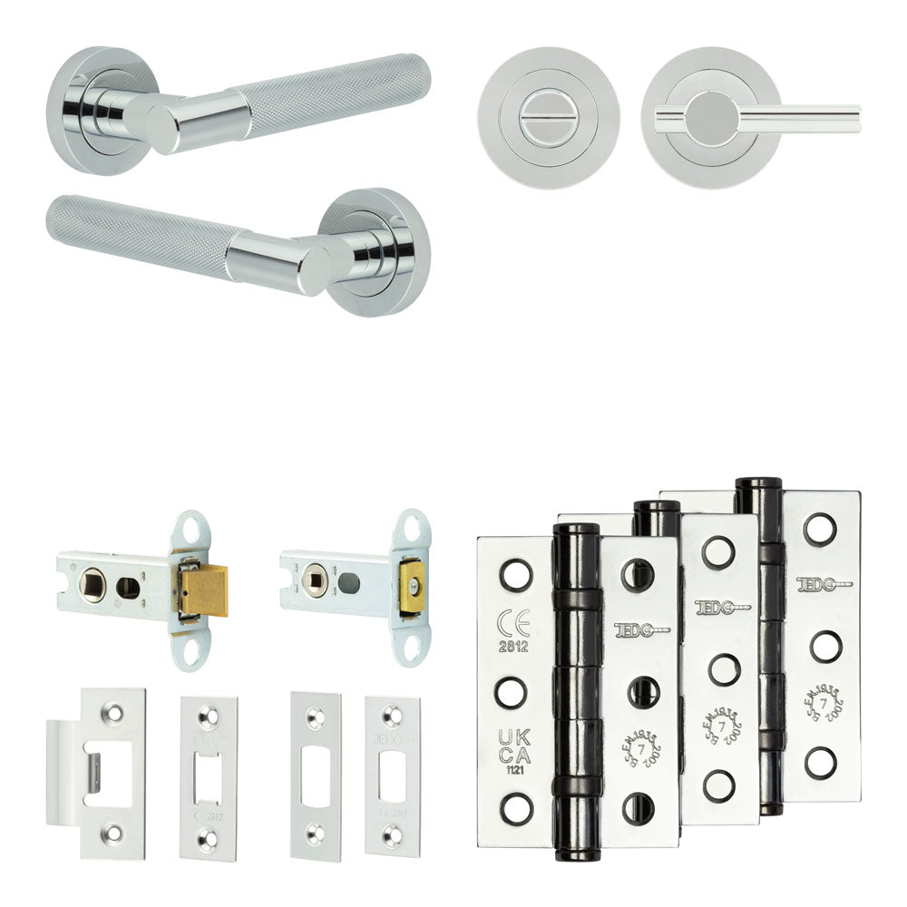 Bari Tubular Bathroom Pack – Plain Thumb Turn