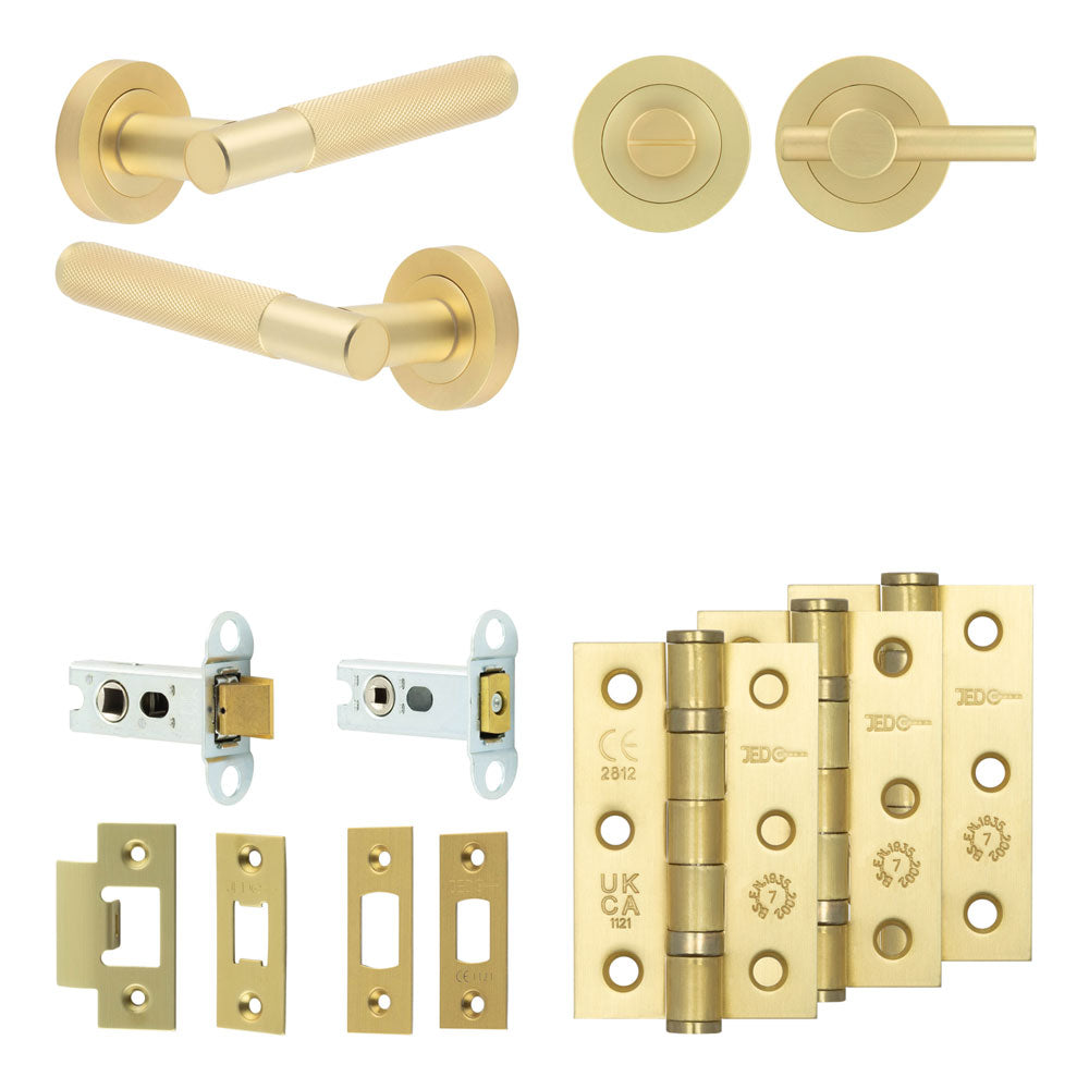 Bari Tubular Bathroom Pack – Plain Thumb Turn