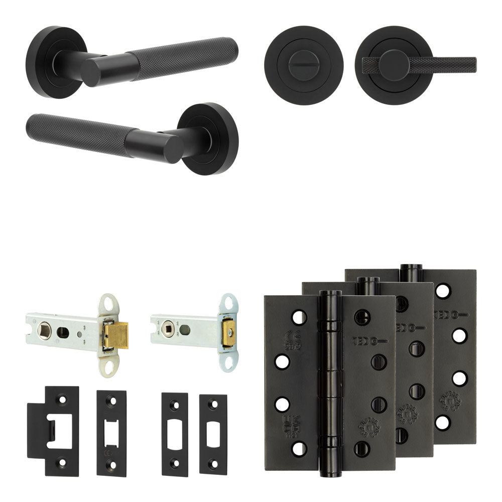 Bari Tubular Bathroom Pack – Knurled Thumb Turn
