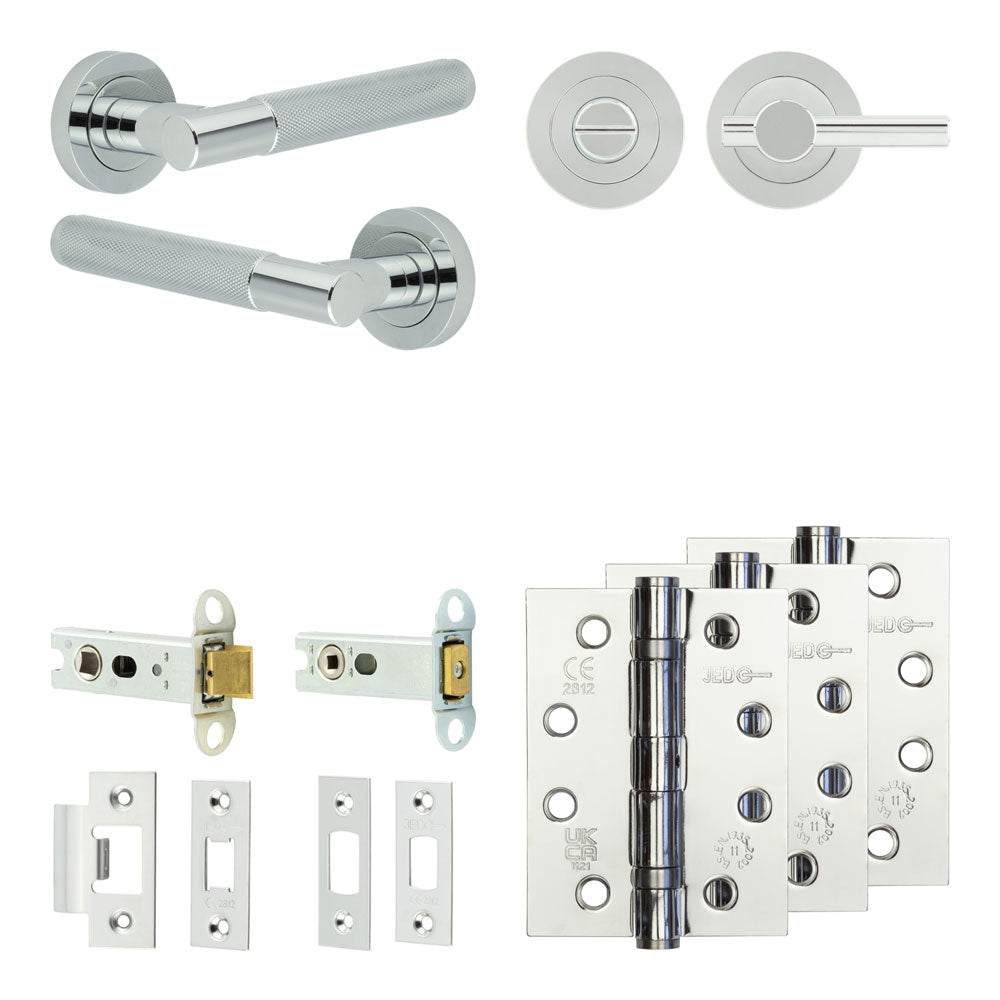 Bari Tubular Bathroom Pack – Plain Thumb Turn