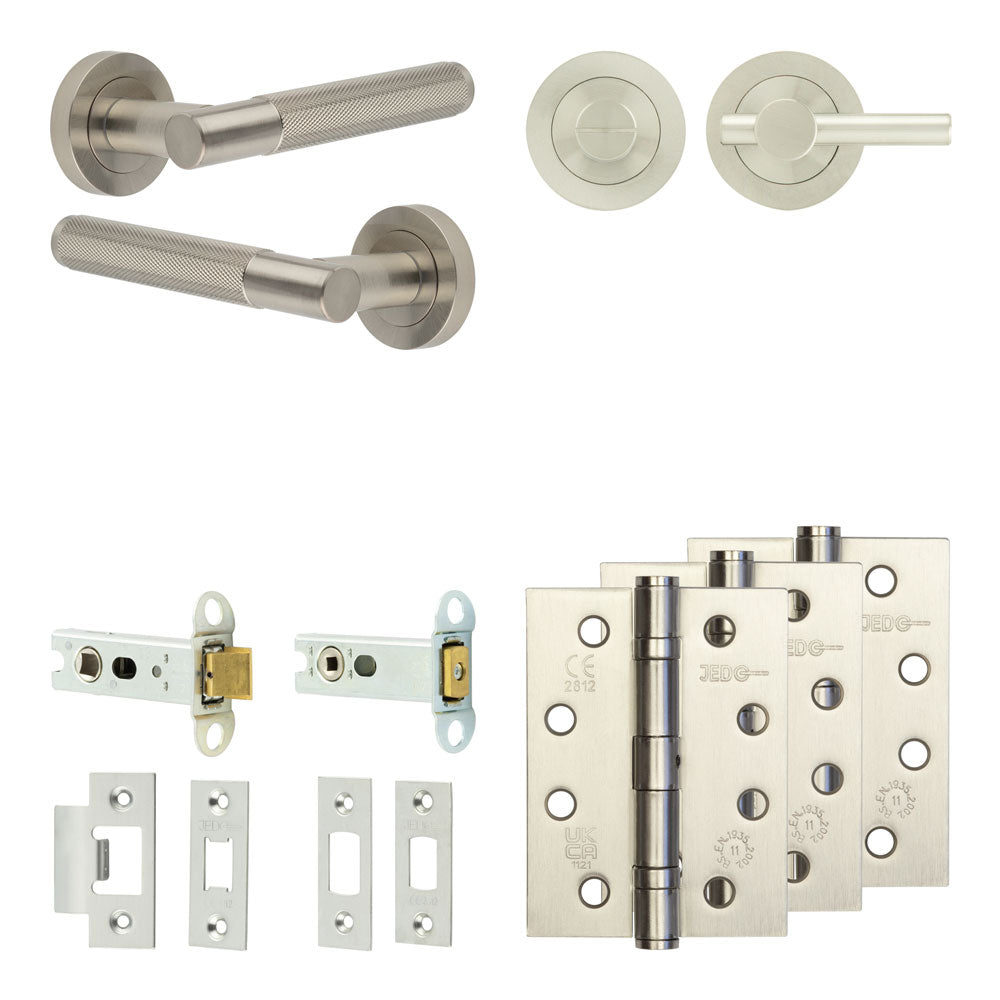 Bari Tubular Bathroom Pack – Plain Thumb Turn