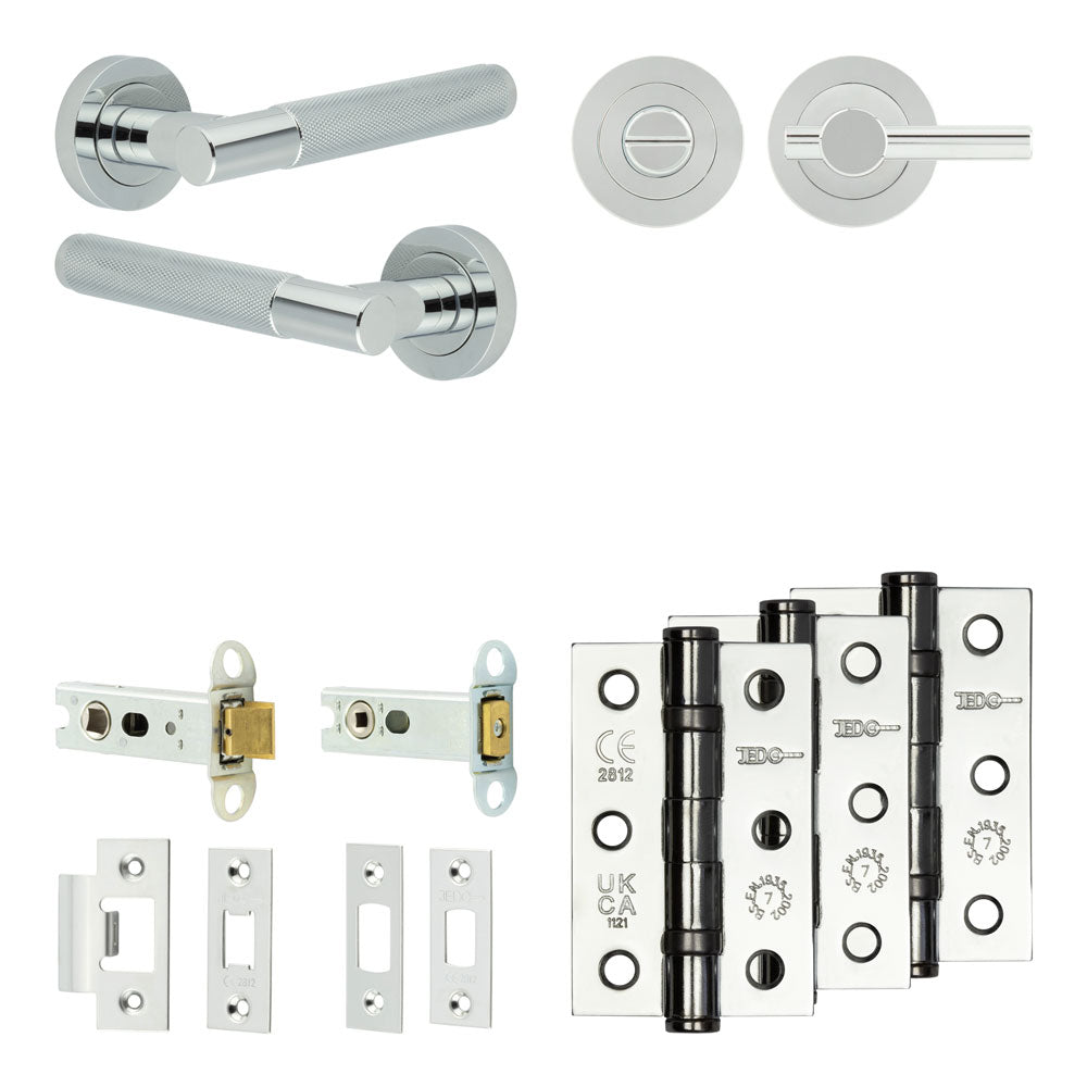 Bari Tubular Bathroom Pack – Plain Thumb Turn