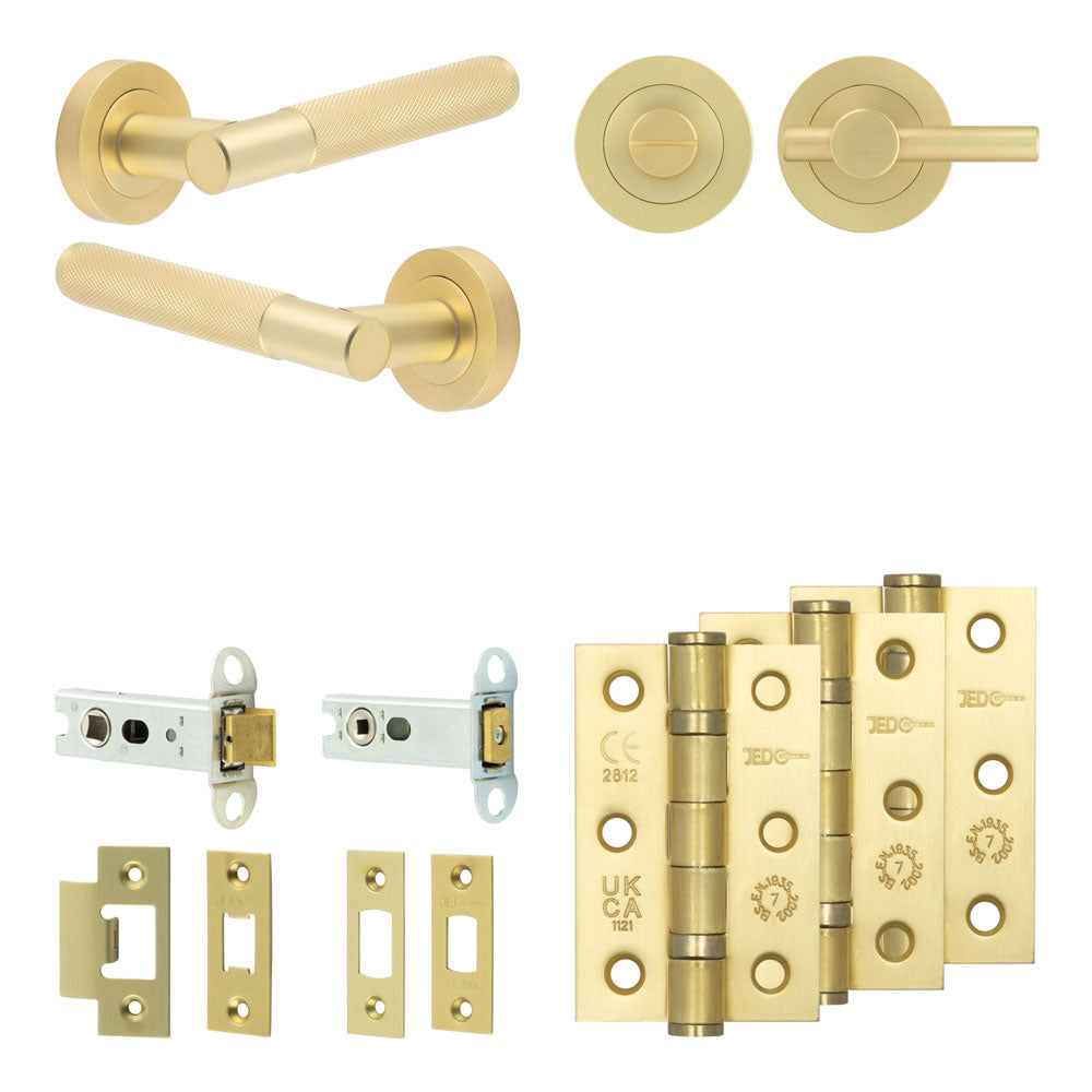 Bari Tubular Bathroom Pack – Plain Thumb Turn