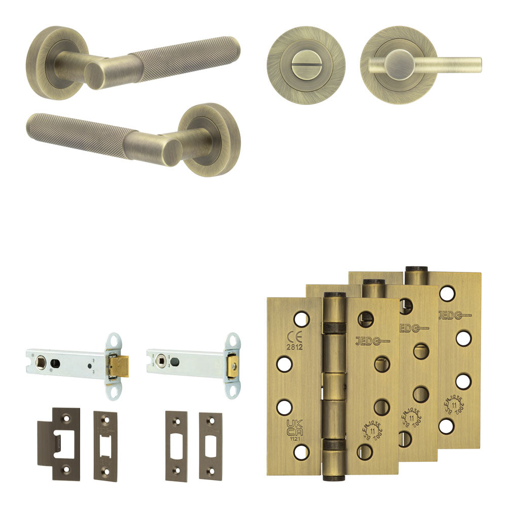 Bari Tubular Bathroom Pack – Plain Thumb Turn