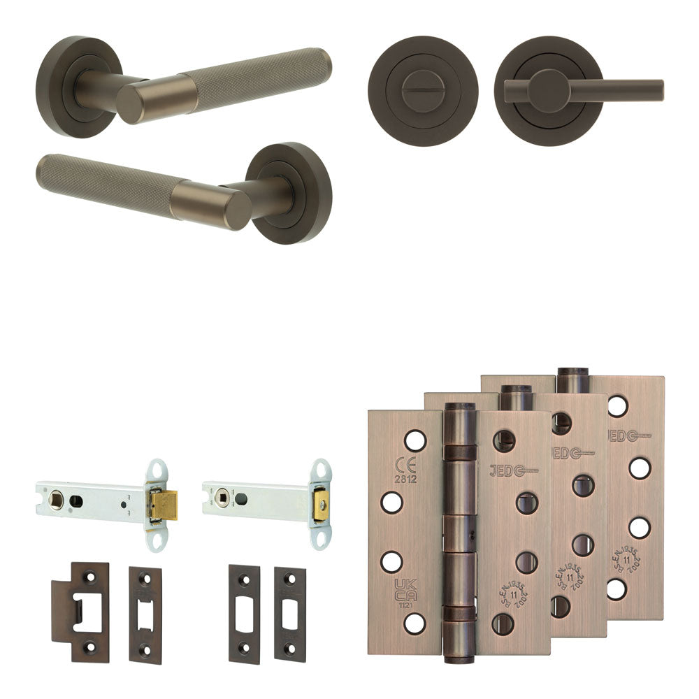 Bari Tubular Bathroom Pack – Plain Thumb Turn