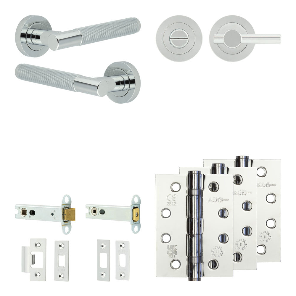 Bari Tubular Bathroom Pack – Plain Thumb Turn