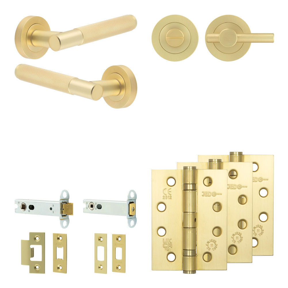 Bari Tubular Bathroom Pack – Plain Thumb Turn