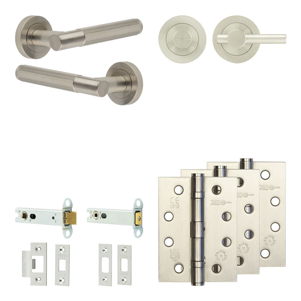 Bari Tubular Bathroom Pack – Plain Thumb Turn