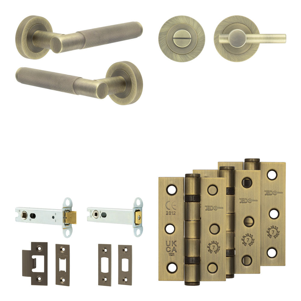 Bari Tubular Bathroom Pack – Plain Thumb Turn