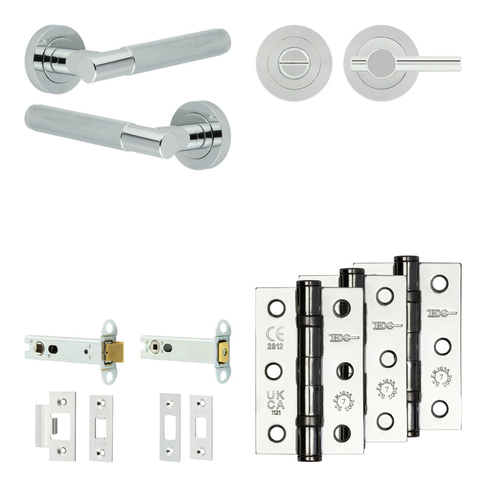 Bari Tubular Bathroom Pack – Plain Thumb Turn