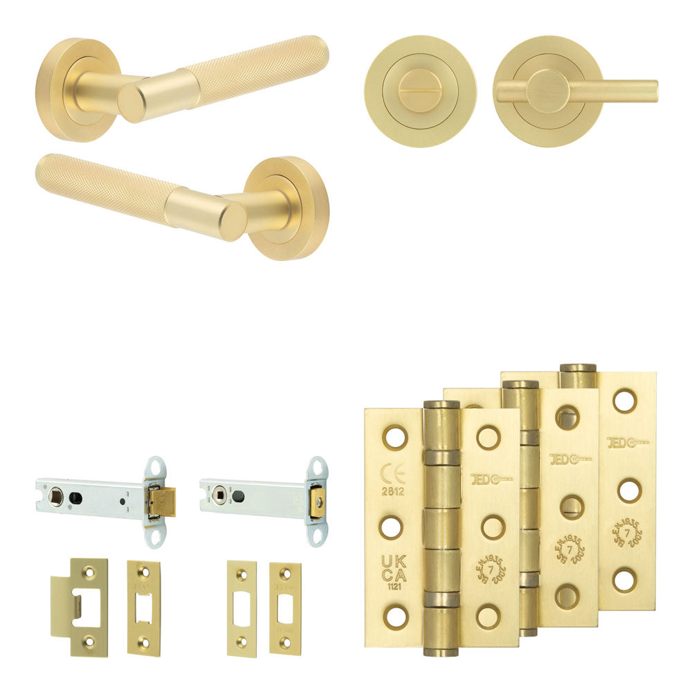 Bari Tubular Bathroom Pack – Plain Thumb Turn