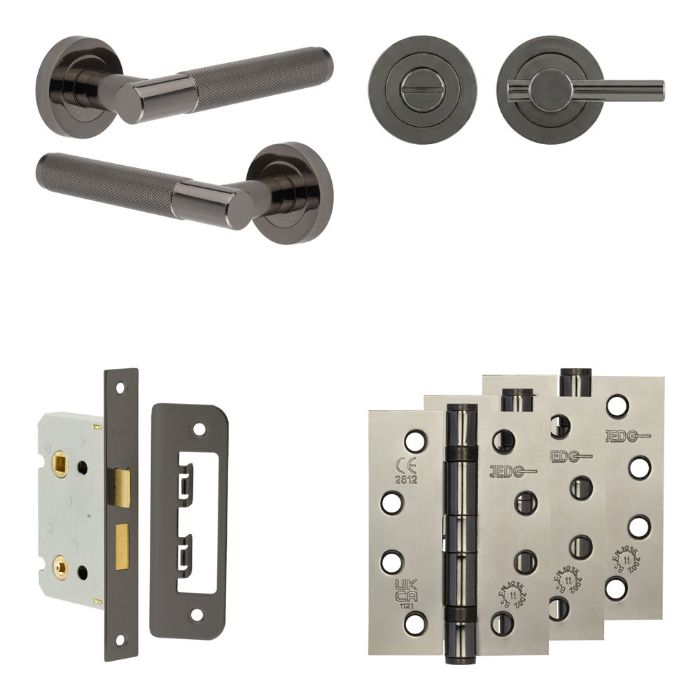 Bari Bathroom Lock Pack – Plain Thumb Turn
