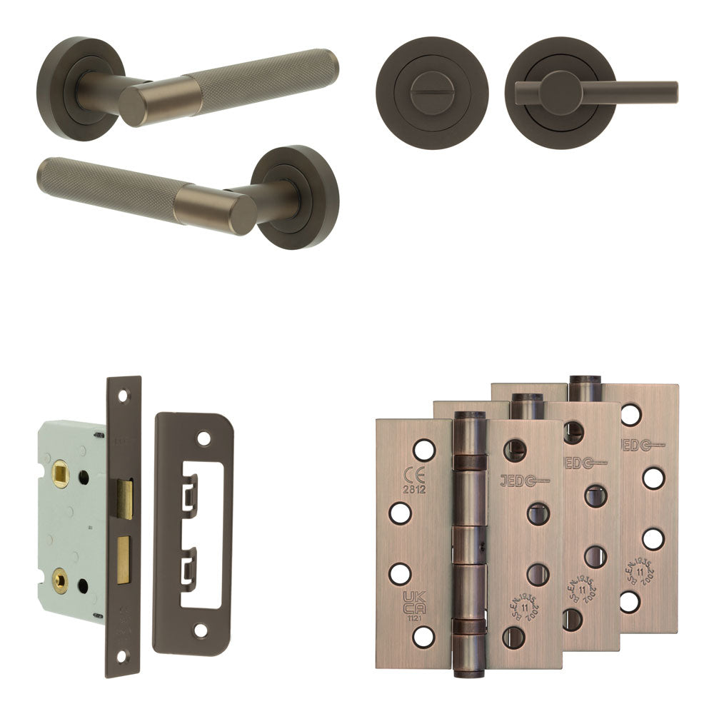 Bari Bathroom Lock Pack – Plain Thumb Turn
