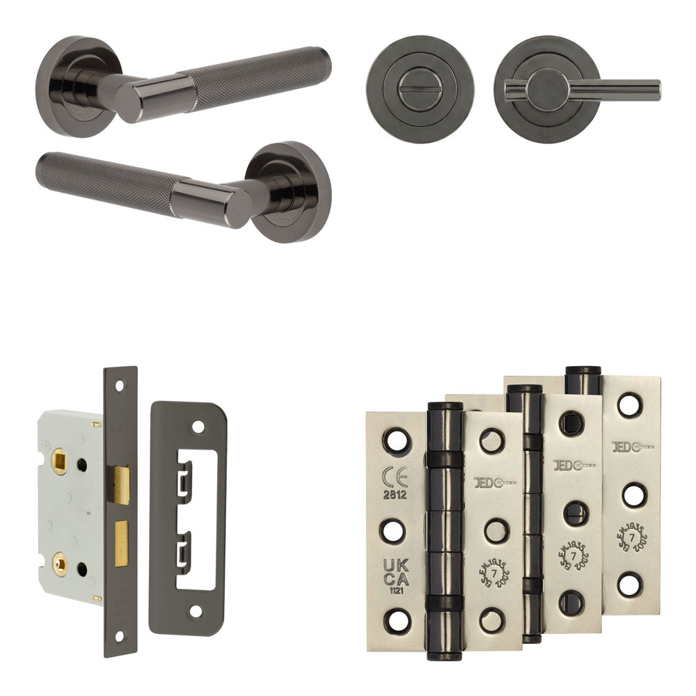 Bari Bathroom Lock Pack – Plain Thumb Turn