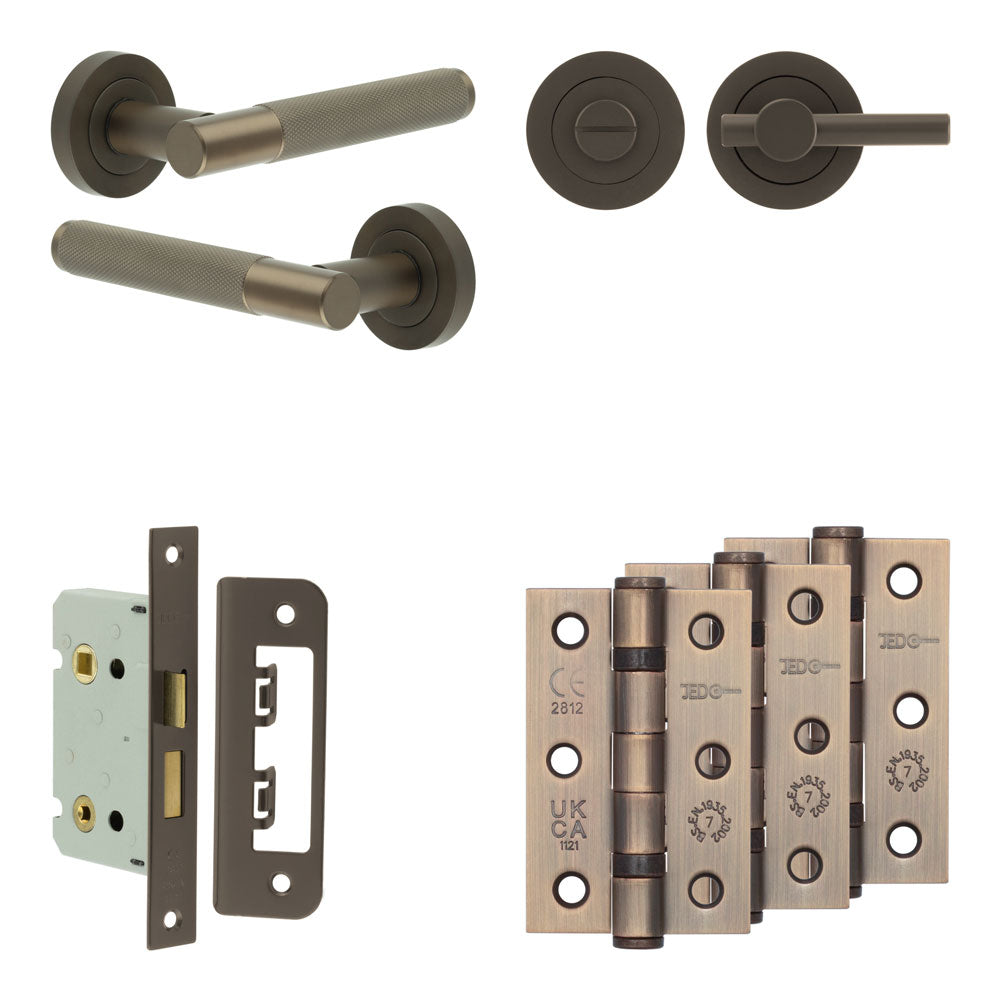 Bari Bathroom Lock Pack – Plain Thumb Turn
