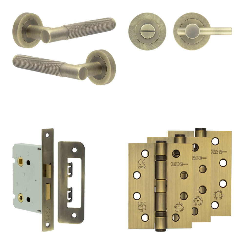 Bari Bathroom Lock Pack – Plain Thumb Turn