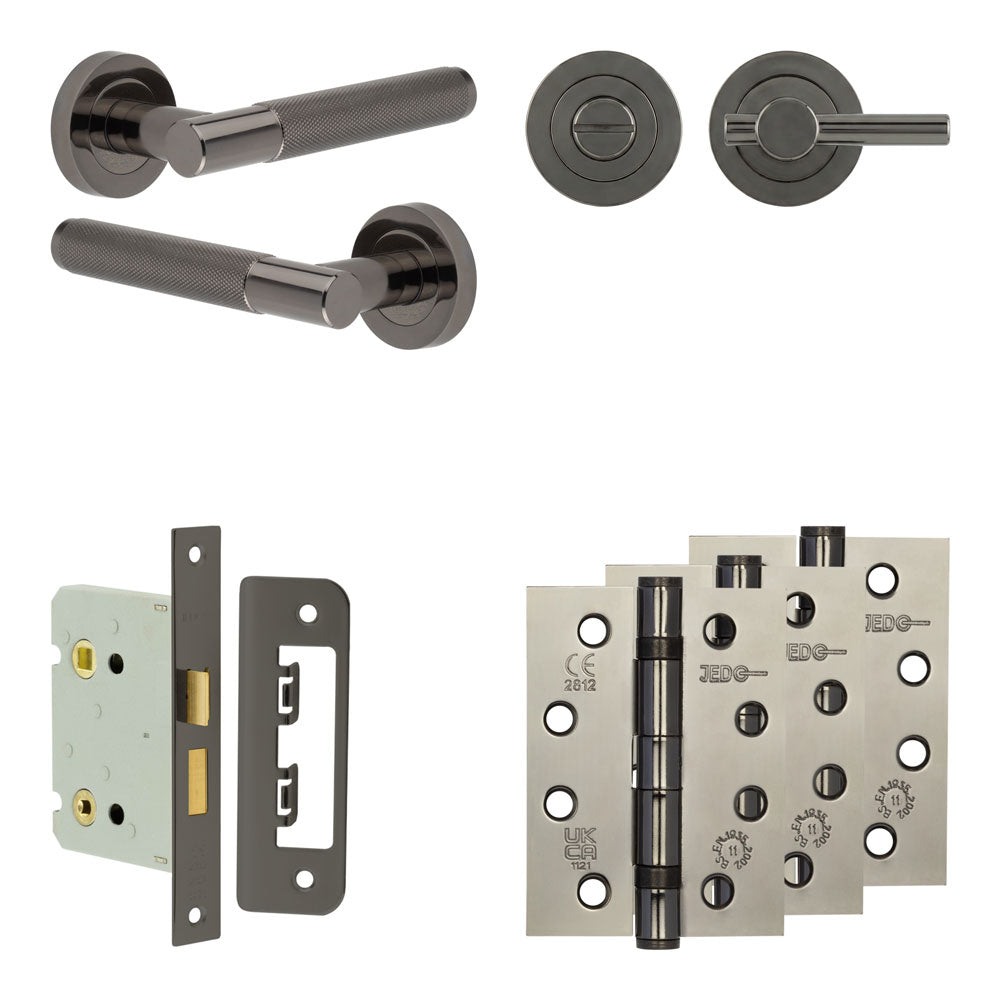 Bari Bathroom Lock Pack – Plain Thumb Turn