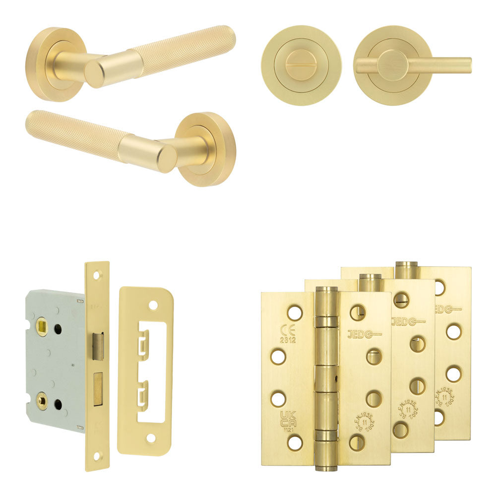 Bari Bathroom Lock Pack – Plain Thumb Turn