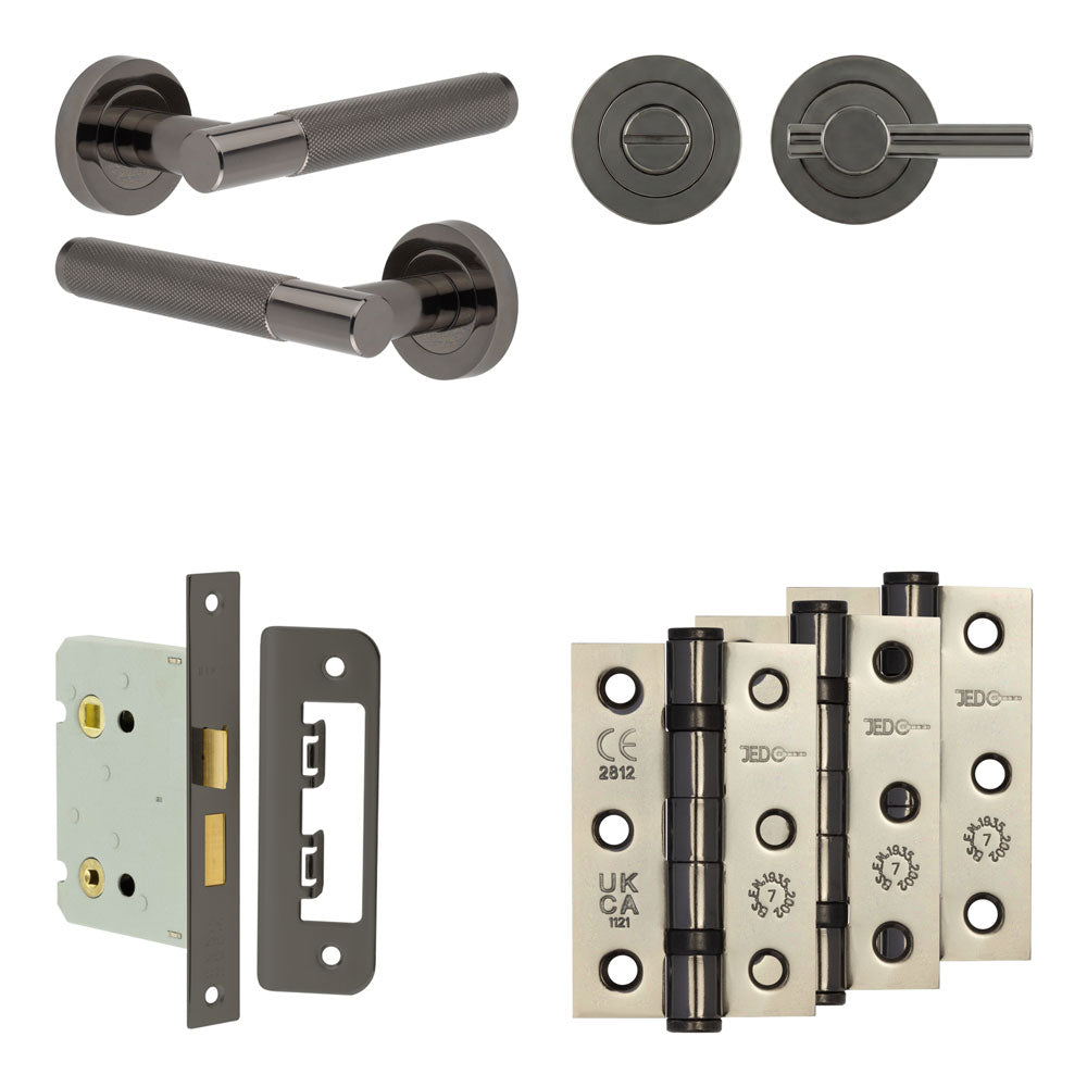 Bari Bathroom Lock Pack – Plain Thumb Turn