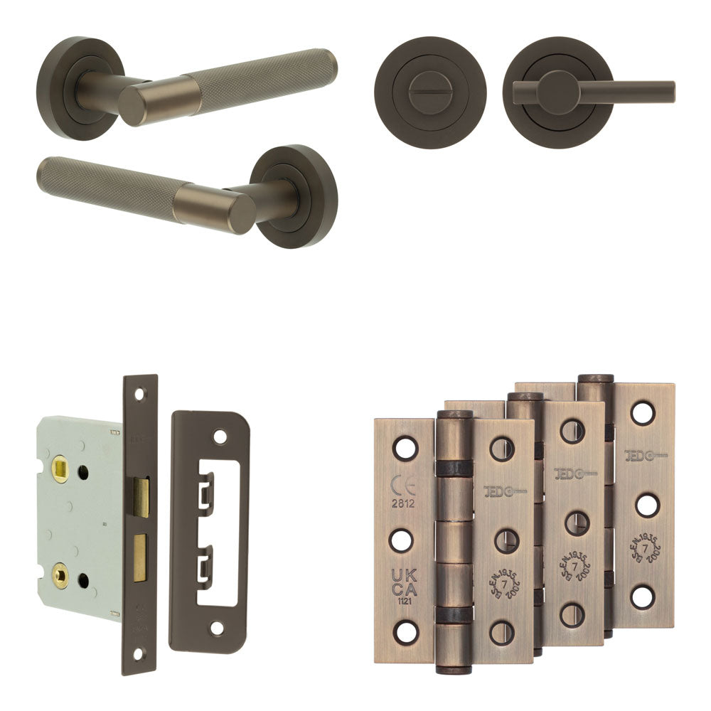Bari Bathroom Lock Pack – Plain Thumb Turn