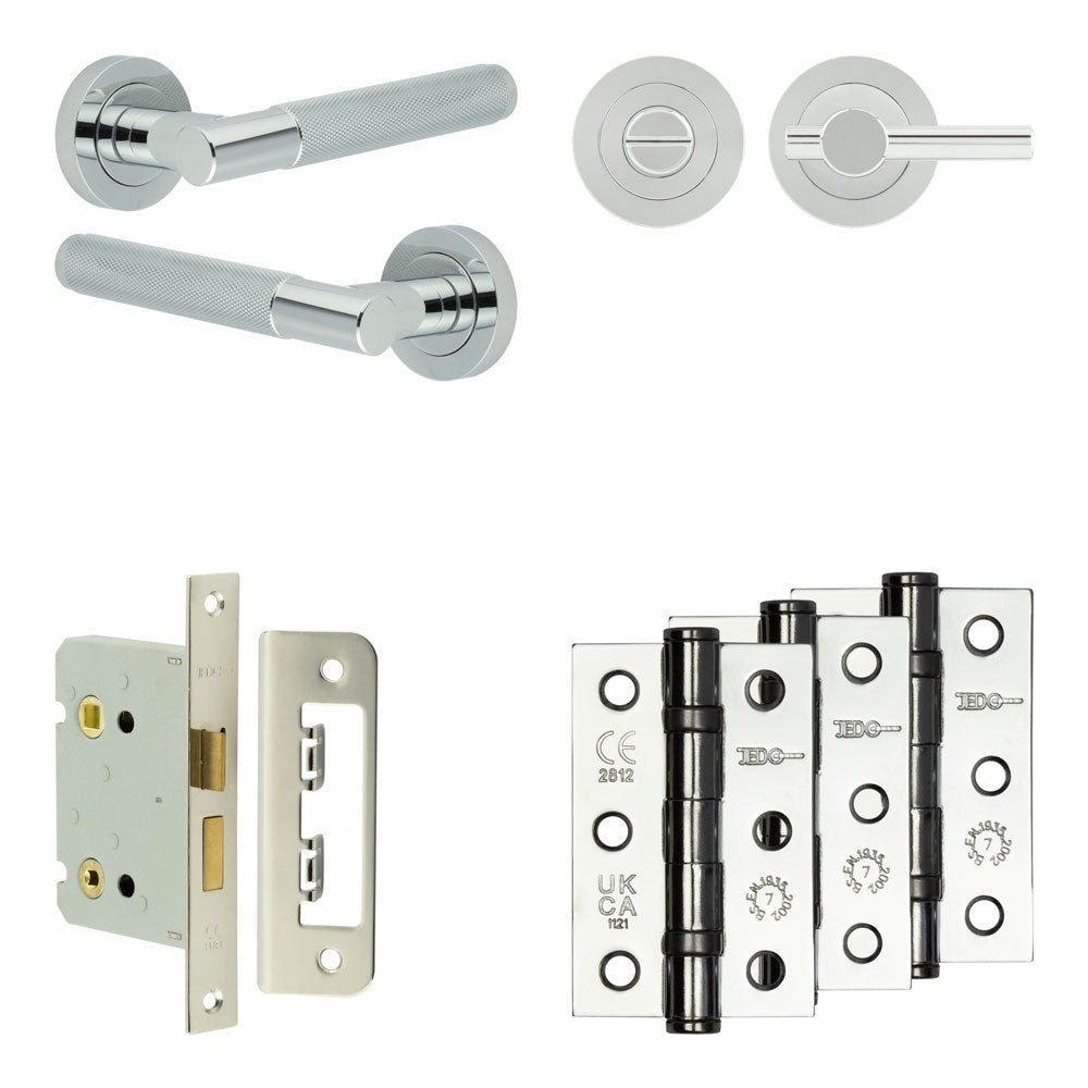 Bari Bathroom Lock Pack – Plain Thumb Turn