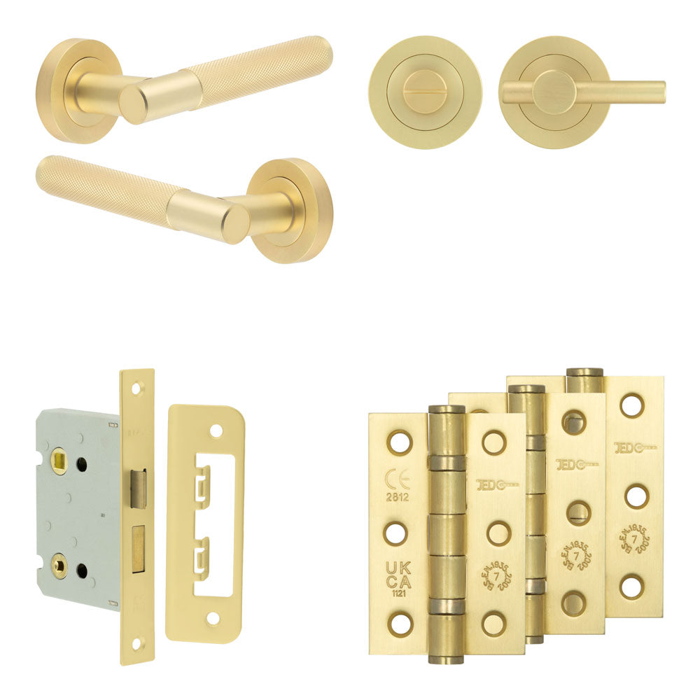 Bari Bathroom Lock Pack – Plain Thumb Turn