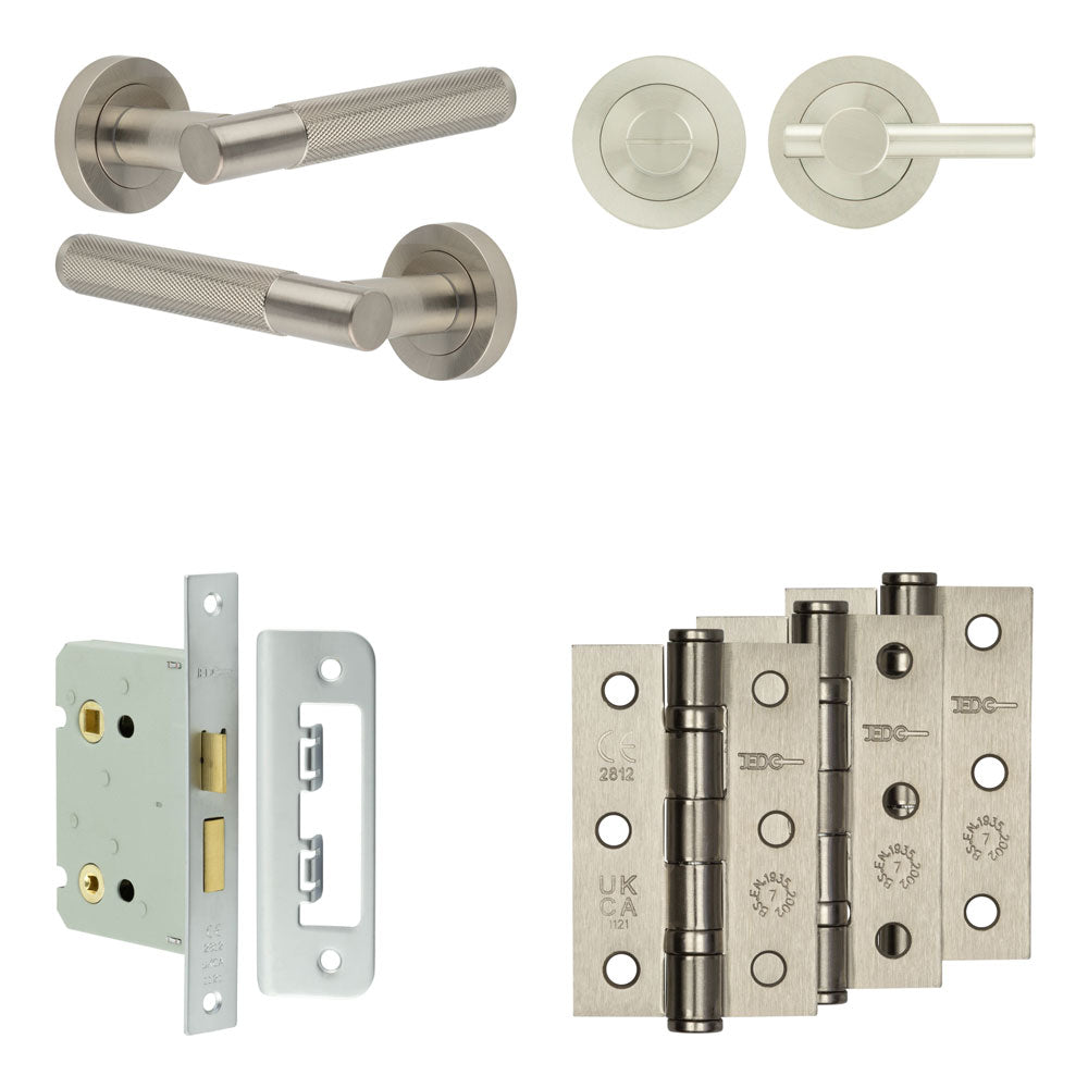 Bari Bathroom Lock Pack – Plain Thumb Turn
