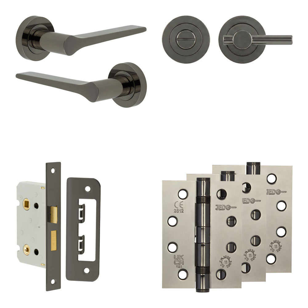 Gio Bathroom Lock Pack – Plain Thumb Turn