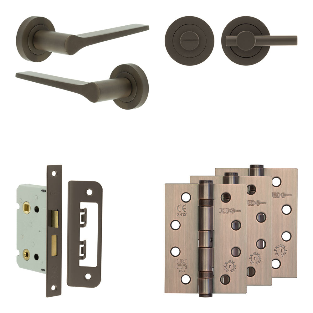 Gio Bathroom Lock Pack – Plain Thumb Turn