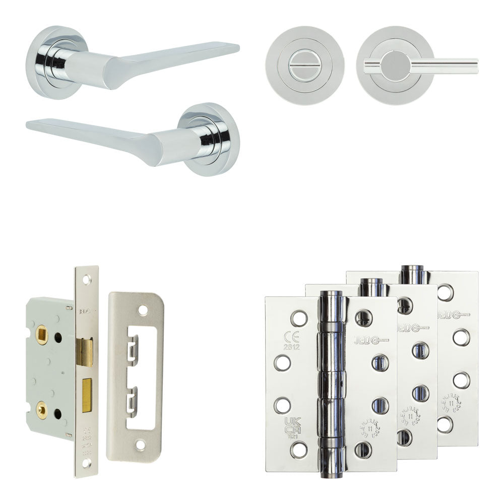 Gio Bathroom Lock Pack – Plain Thumb Turn