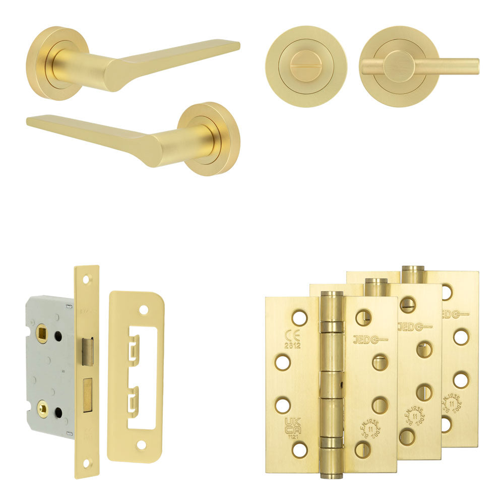 Gio Bathroom Lock Pack – Plain Thumb Turn