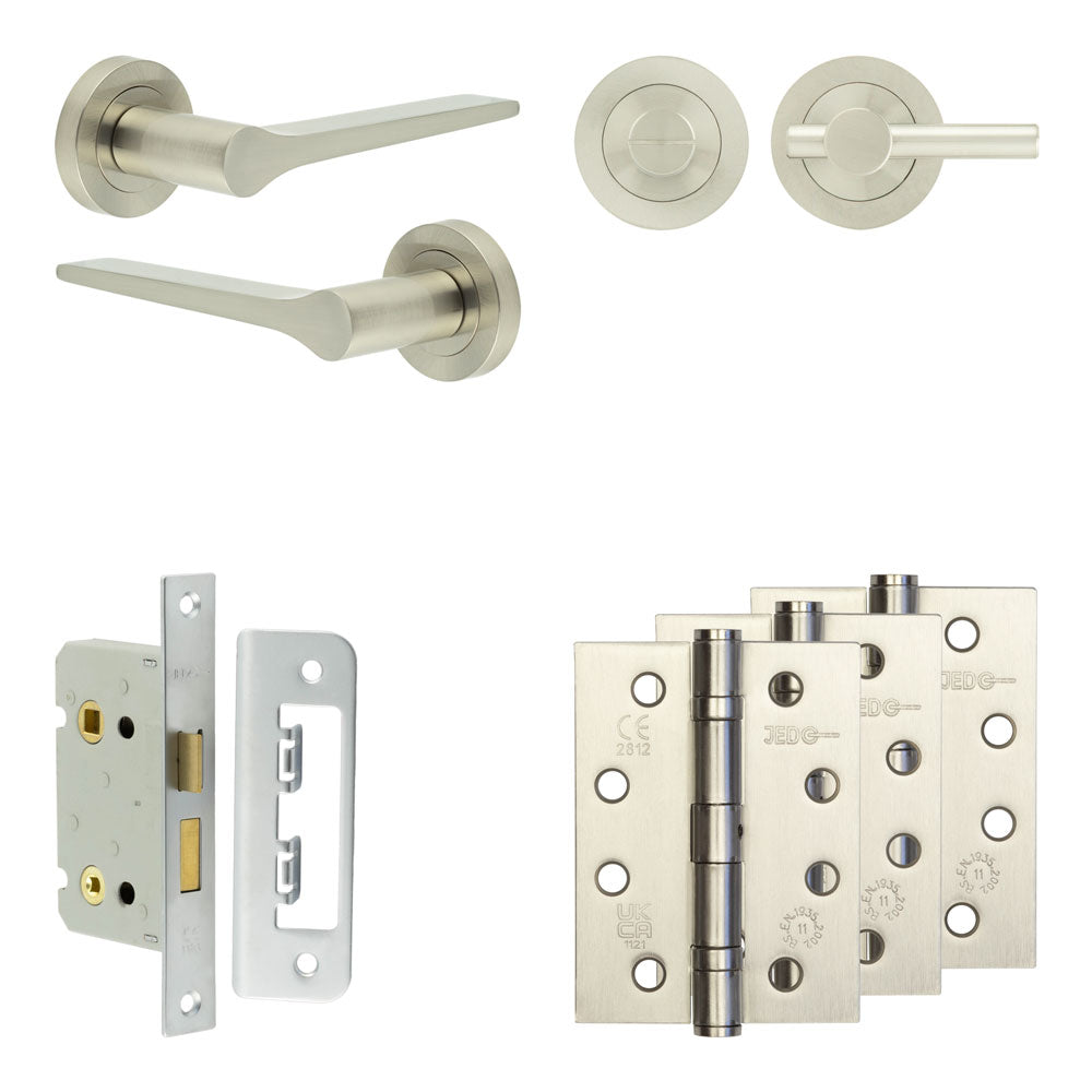 Gio Bathroom Lock Pack – Plain Thumb Turn