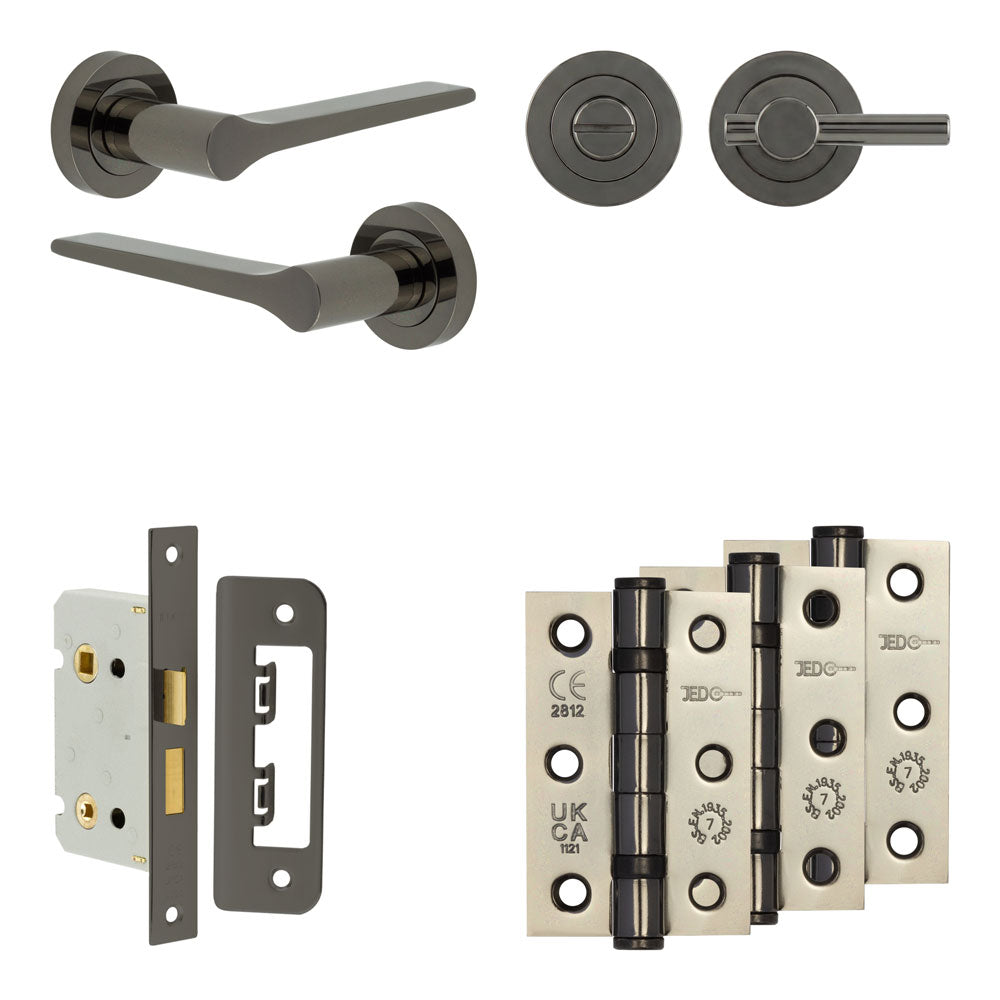 Gio Bathroom Lock Pack – Plain Thumb Turn