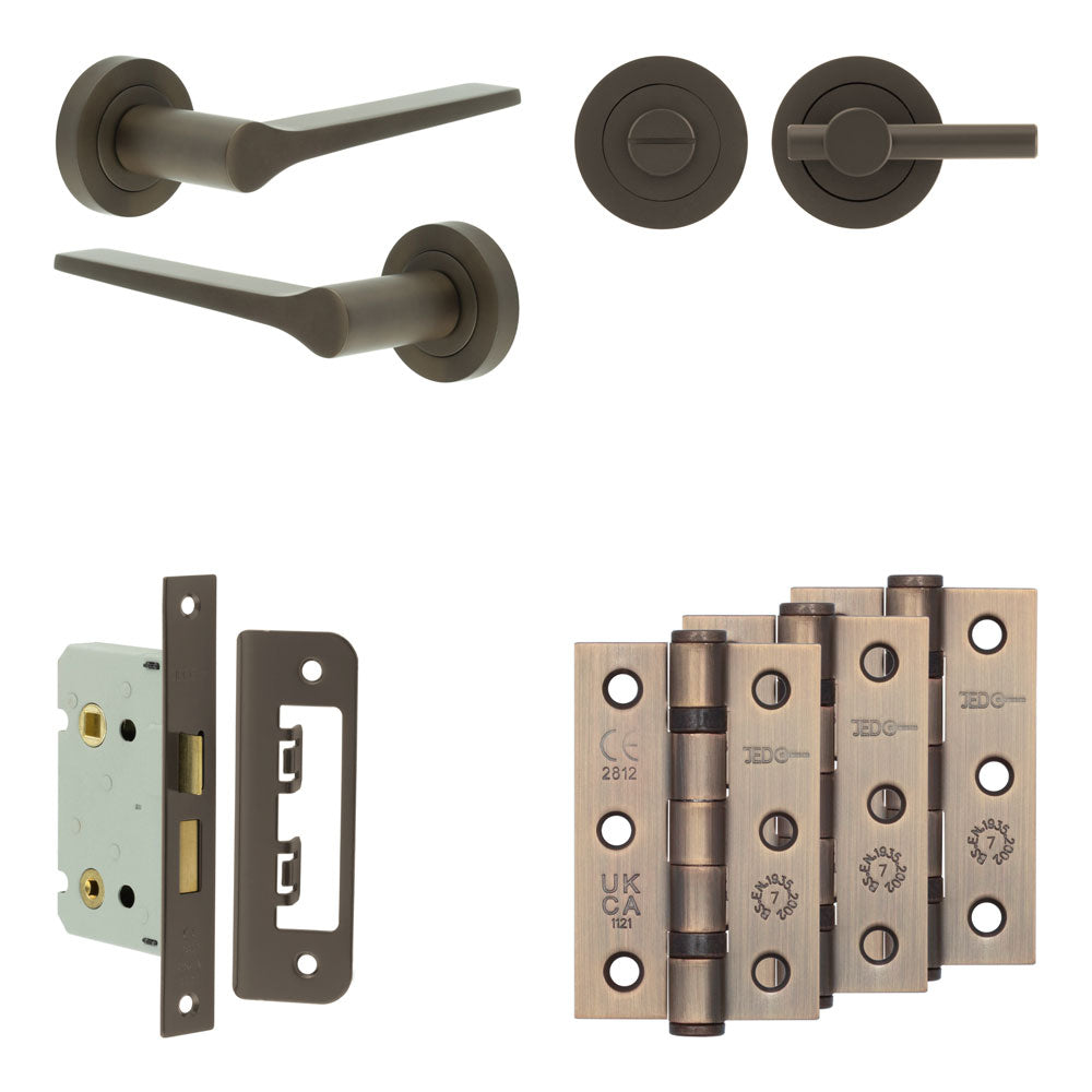 Gio Bathroom Lock Pack – Plain Thumb Turn
