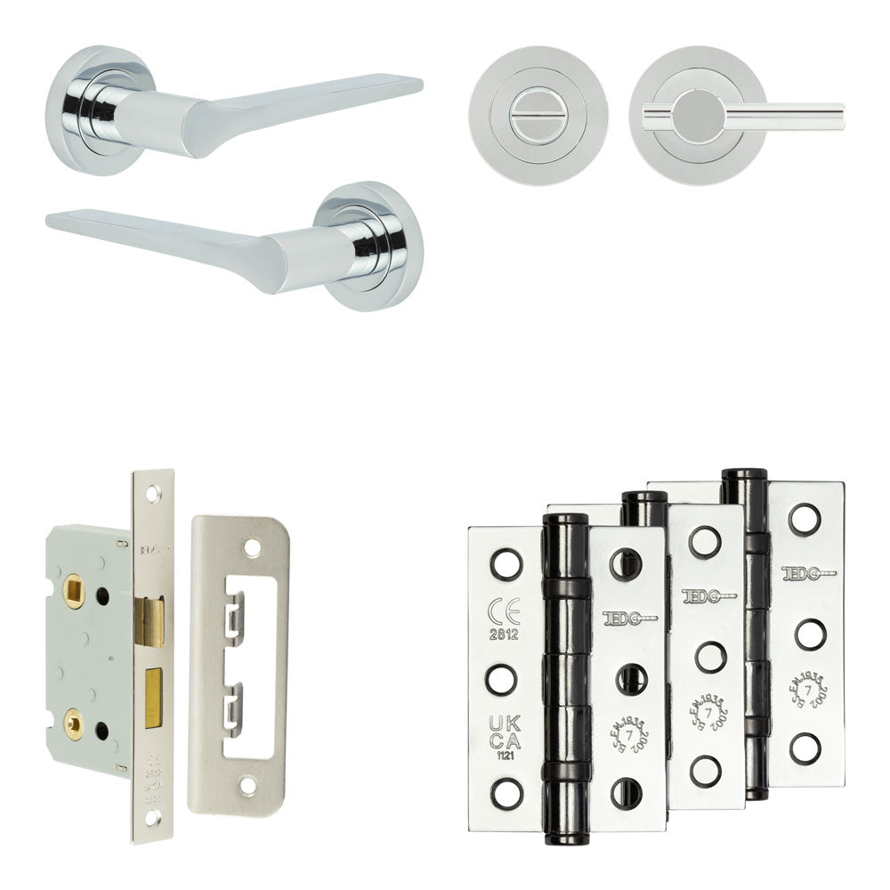 Gio Bathroom Lock Pack – Plain Thumb Turn