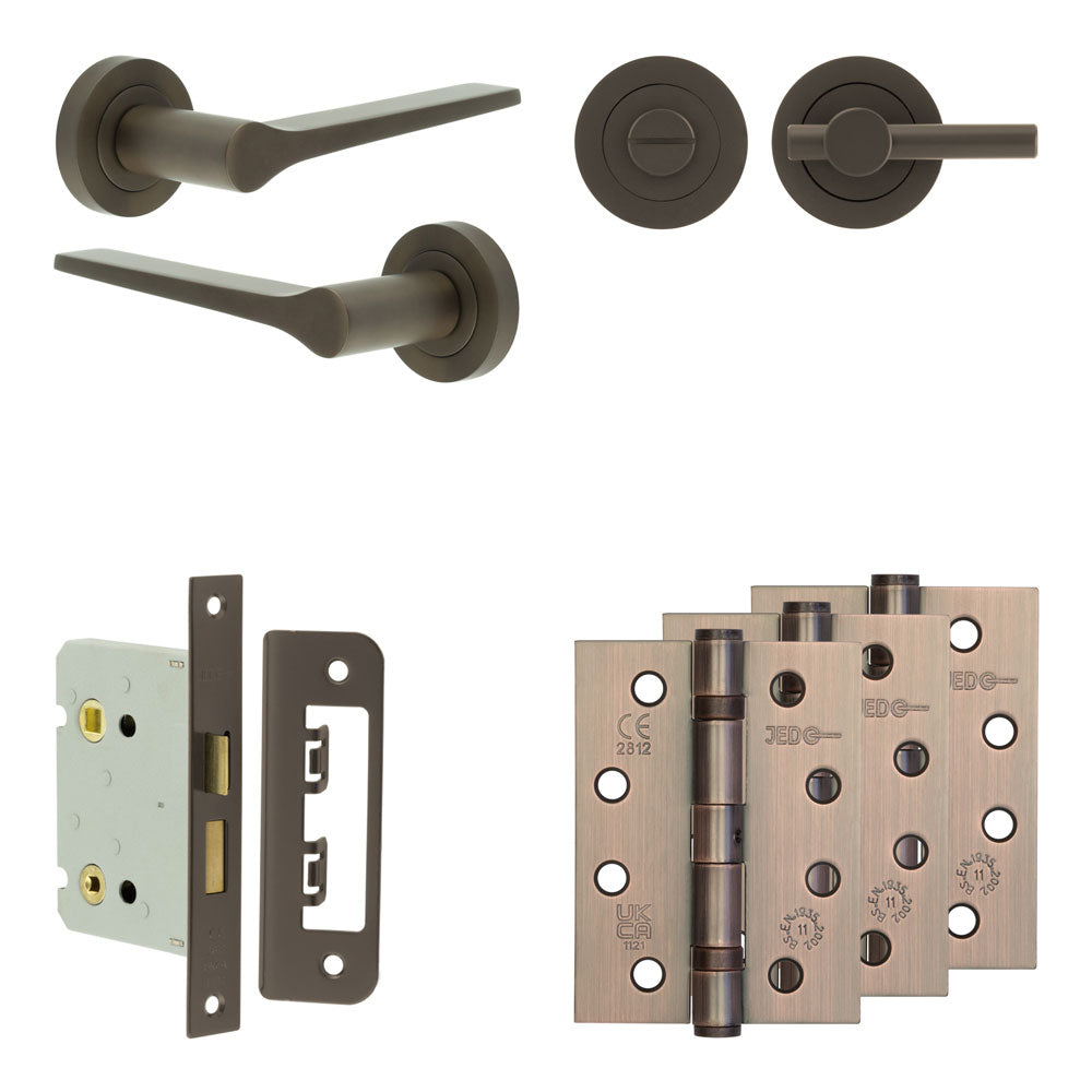 Gio Bathroom Lock Pack – Plain Thumb Turn