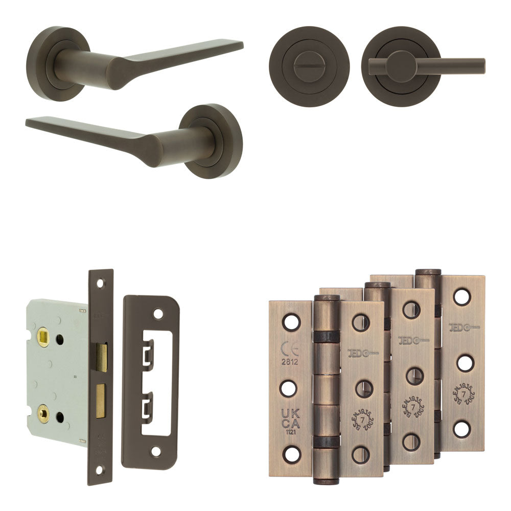 Gio Bathroom Lock Pack – Plain Thumb Turn