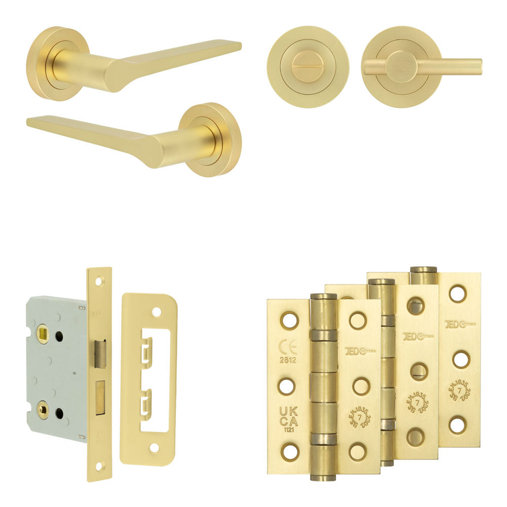 Gio Bathroom Lock Pack – Plain Thumb Turn