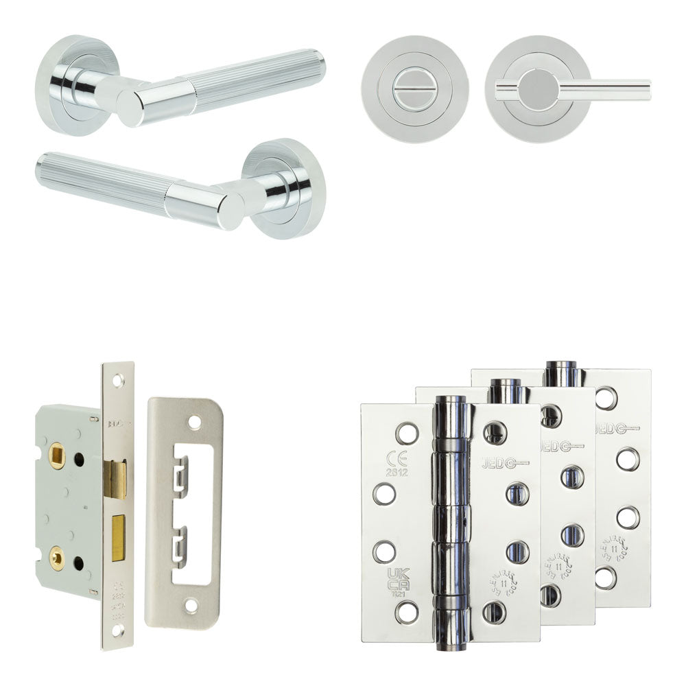 Venice Bathroom Lock Pack – Plain Thumb Turn