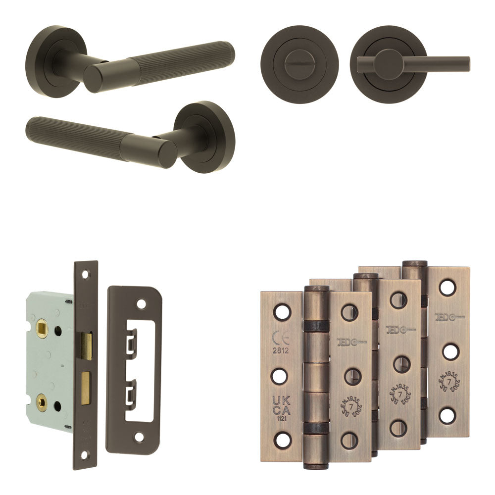 Venice Bathroom Lock Pack – Plain Thumb Turn