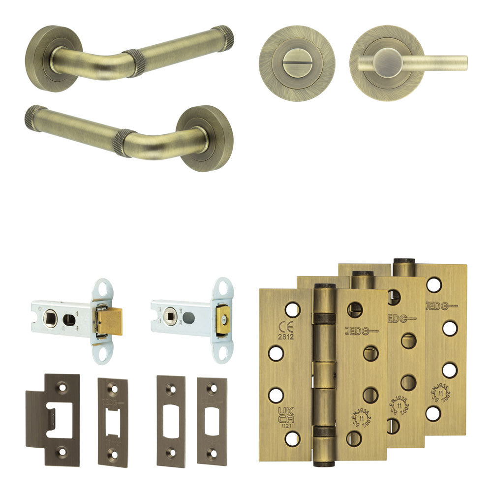 Midtown Tubular Bathroom Pack – Plain Thumb Turn