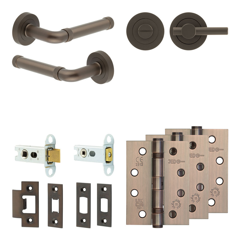 Midtown Tubular Bathroom Pack – Plain Thumb Turn