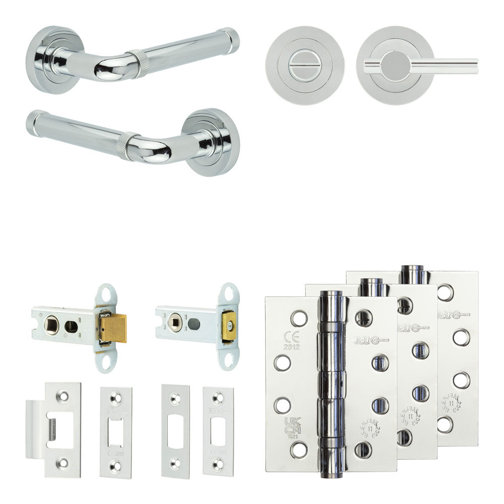 Midtown Tubular Bathroom Pack – Plain Thumb Turn