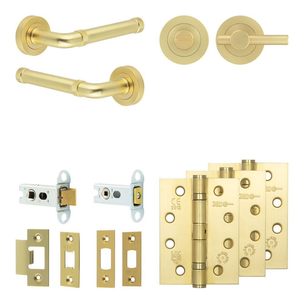 Midtown Tubular Bathroom Pack – Plain Thumb Turn