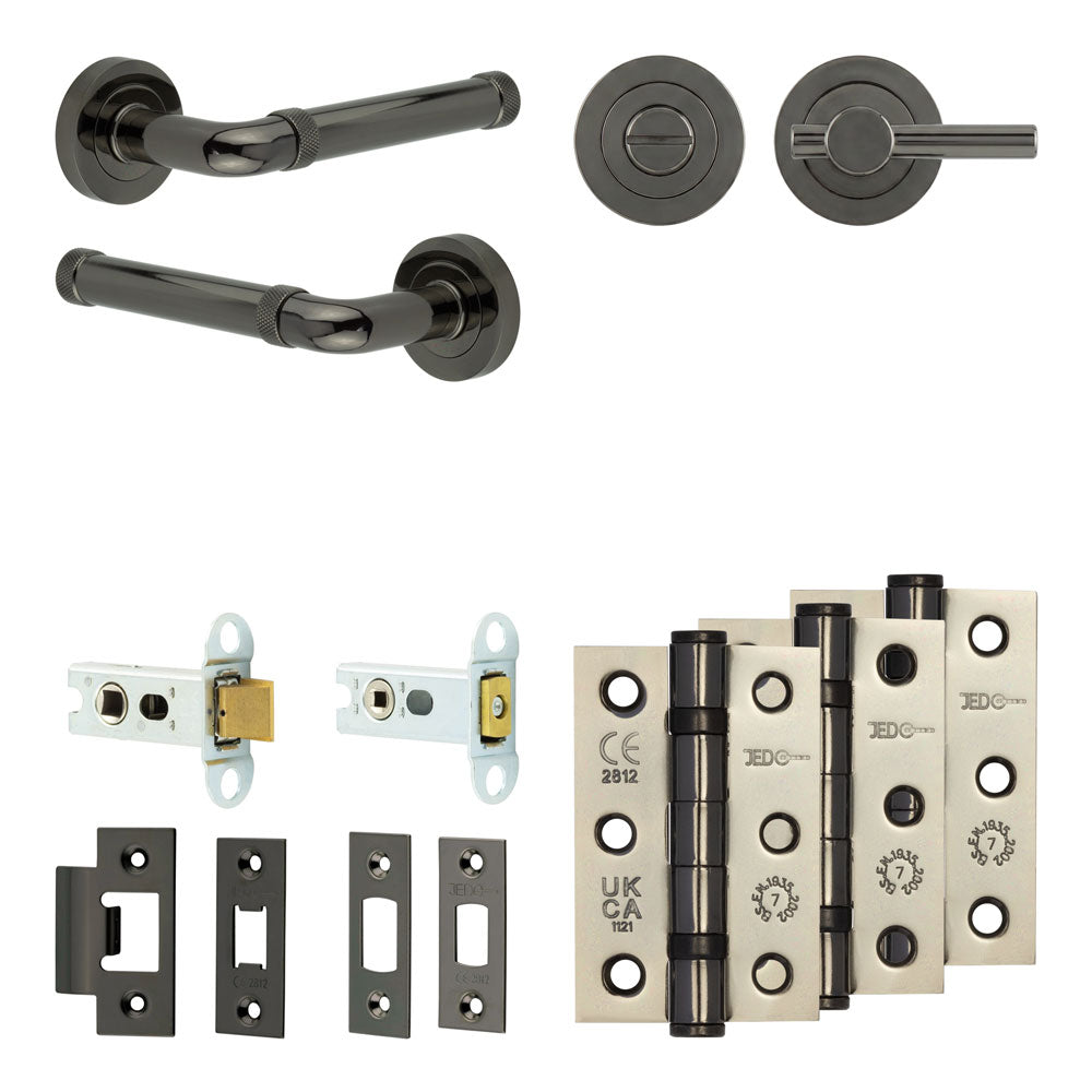 Midtown Tubular Bathroom Pack – Plain Thumb Turn