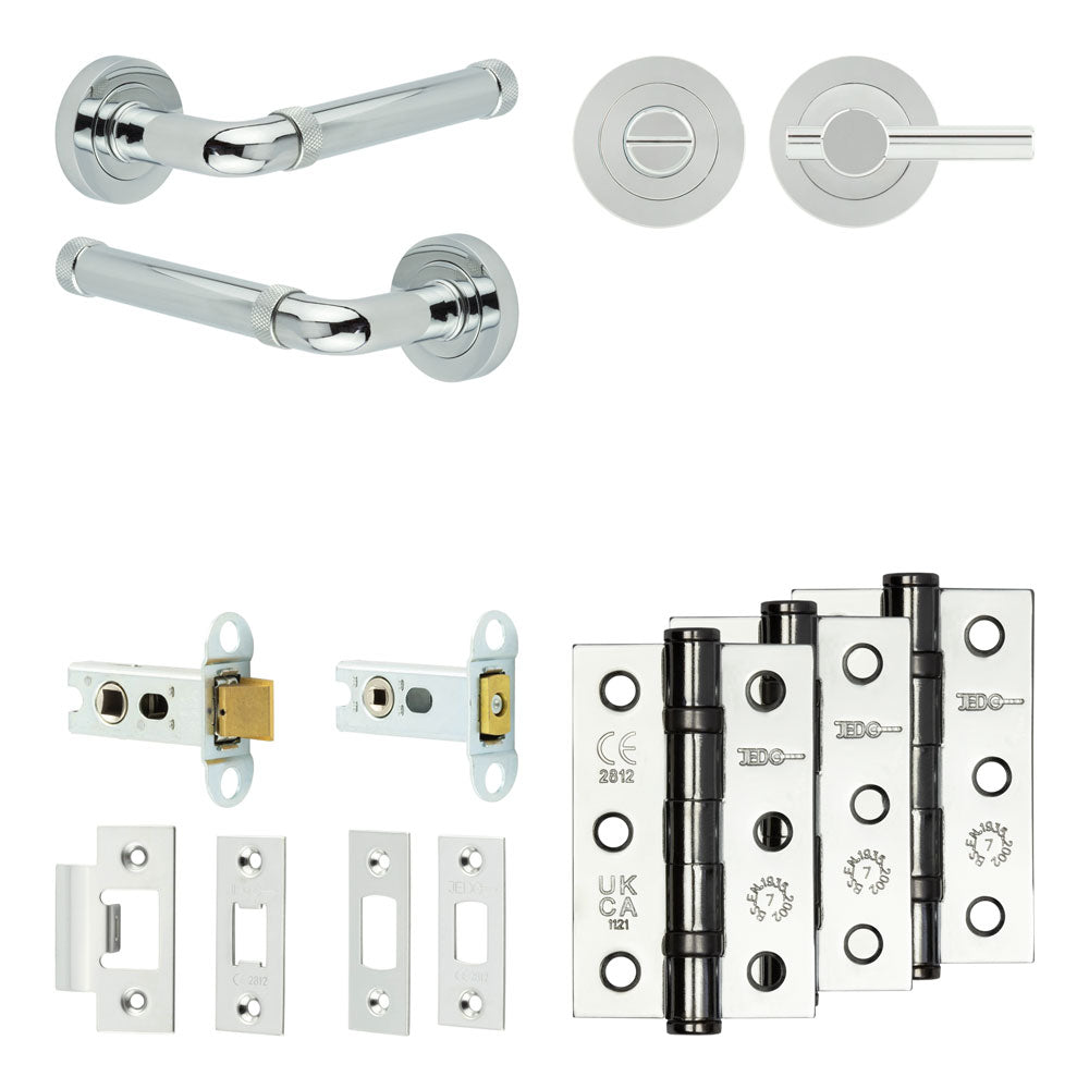 Midtown Tubular Bathroom Pack – Plain Thumb Turn