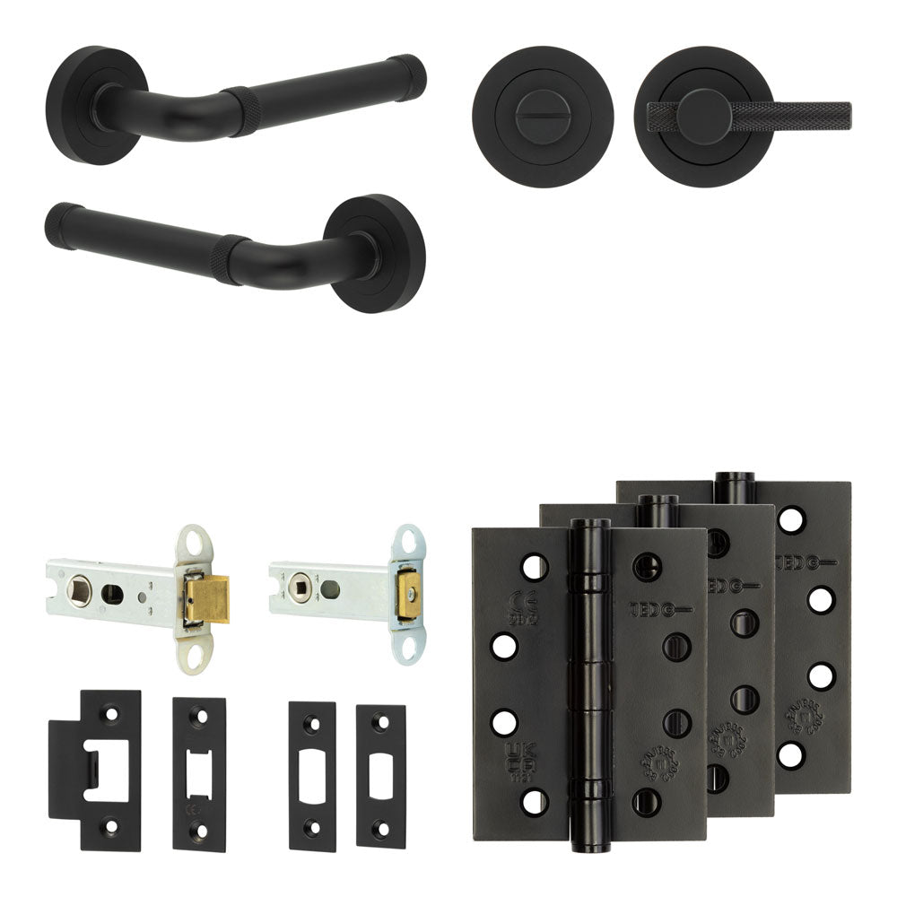 Midtown Tubular Bathroom Pack – Knurled Thumb Turn