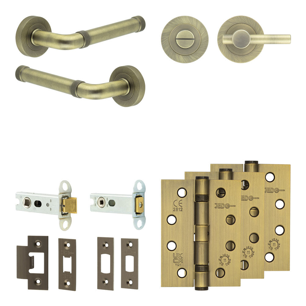 Midtown Tubular Bathroom Pack – Plain Thumb Turn